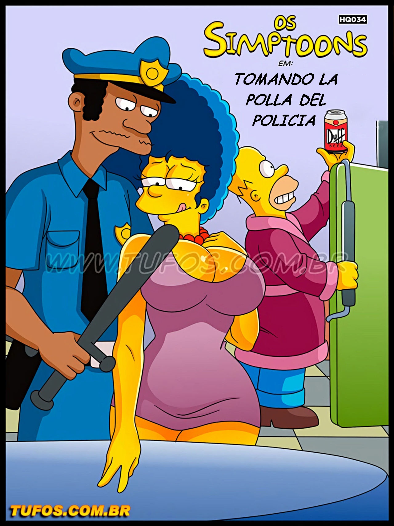 Simpsons xxx - Tomando la polla del policia - Page 1 - IMHentai