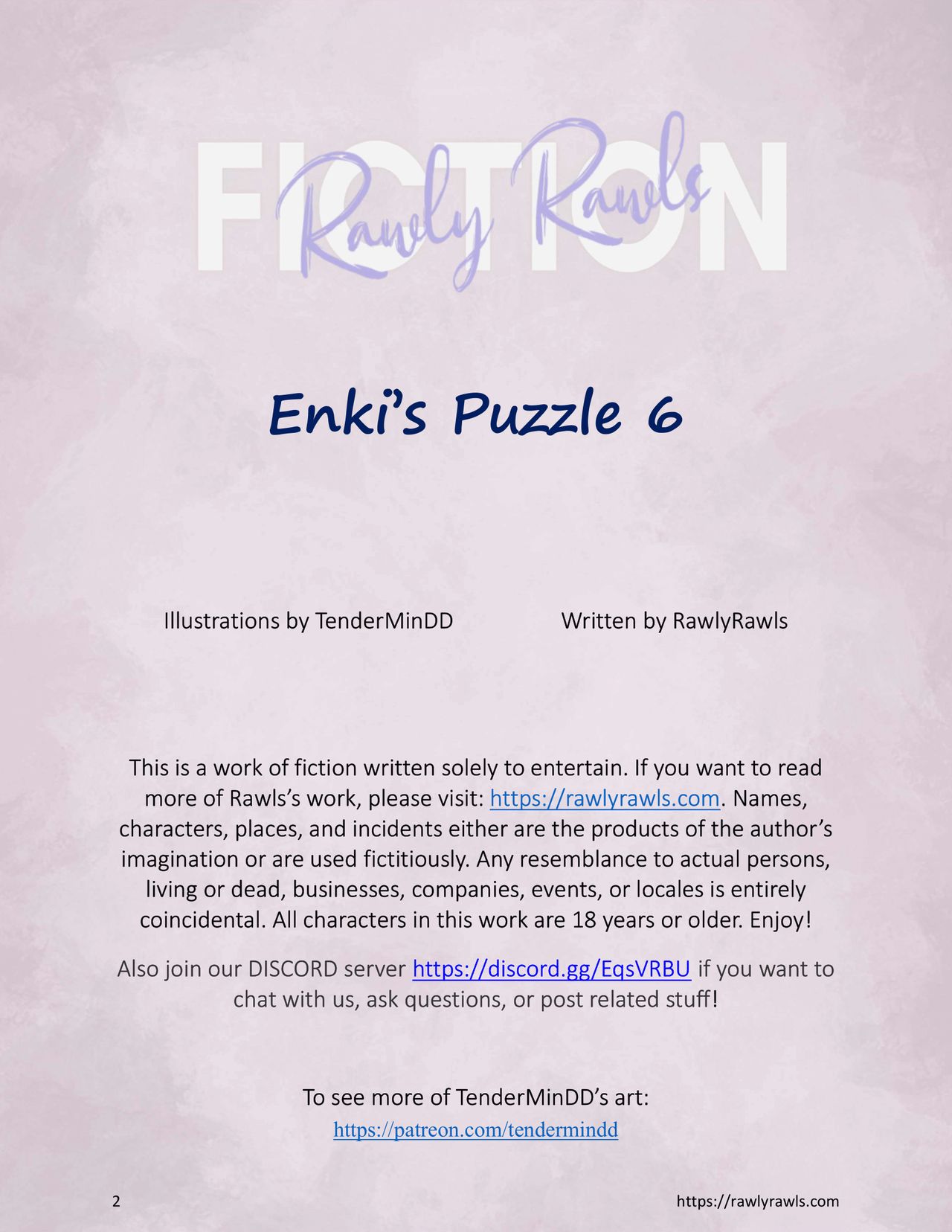 Enki's Puzzle Chapter 6: Rawly Rawls Fiction page 2 full