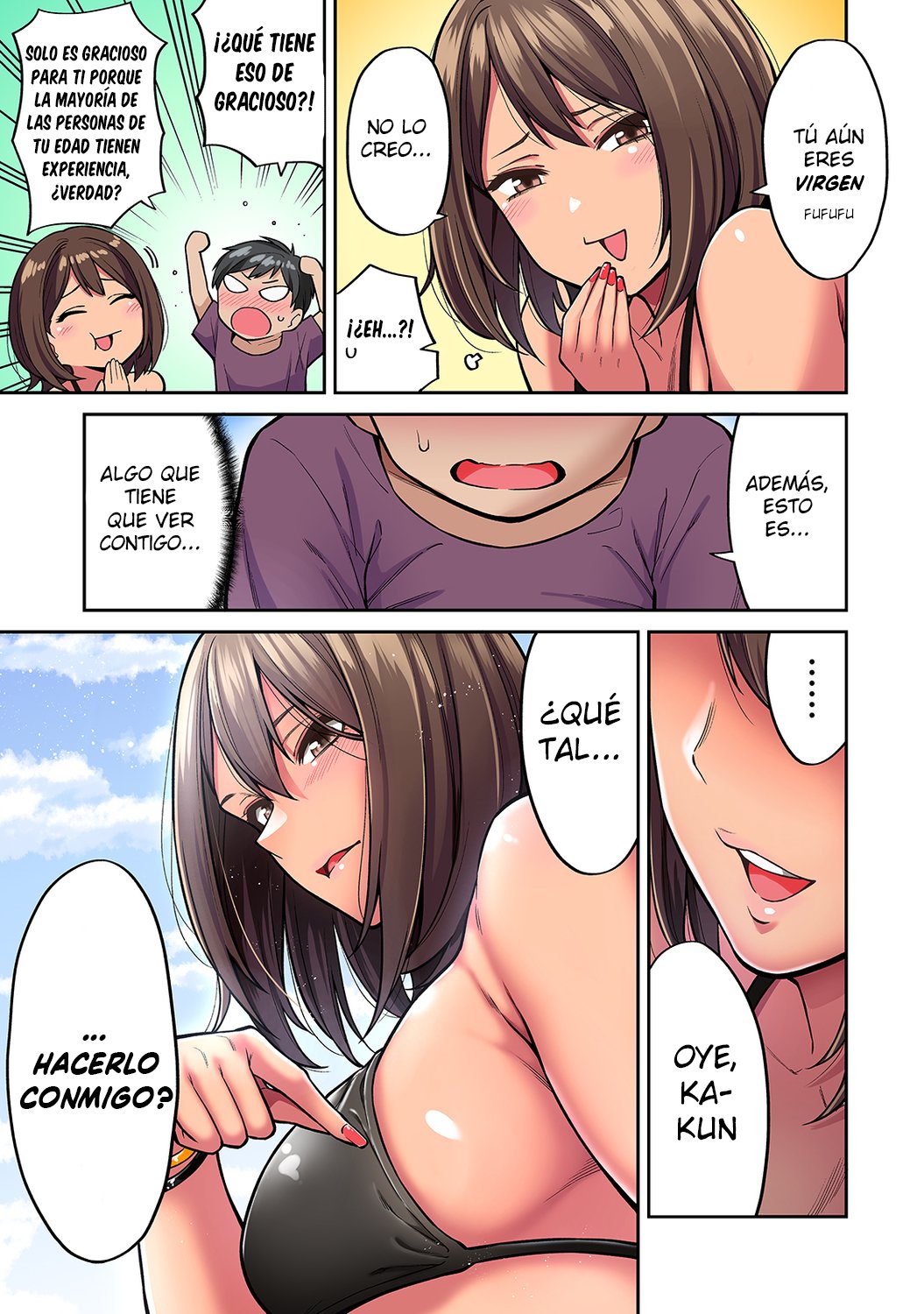 Akogare no Nee-chan ga Gal ni Natte Kaette Kita Natsuyasumi Ch.1-4 page 8 full