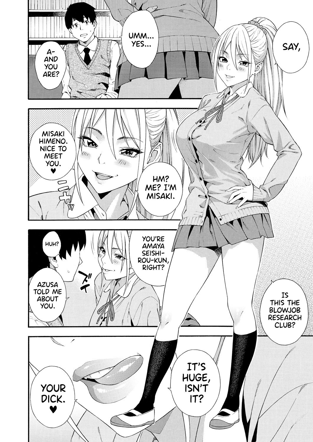 Fellatio Kenkyuubu | Blowjob Research Club Ch. 2 page 10 full