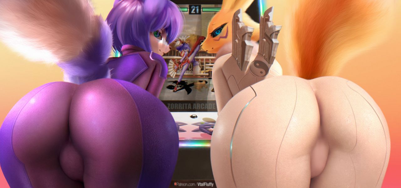 Krystal & Renamon ArcadeMachine page 1 full