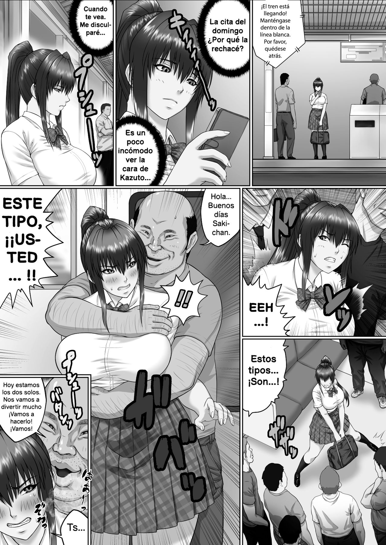 Nakadashi Oji-san ni Nerawareta Mesu wa Nigeru Koto ga Dekinai ~Senaga Saki Hen Vol. 2~ | Una mujer violada no puede escapar de su agresor ~Saki Senaga Vol. 2~ page 3 full