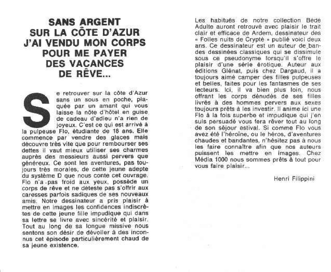 Flo - Sans argent sur la Côte d'Azur, j'ai vendu mon corps pour me payer des vacances de rêve page 2 full