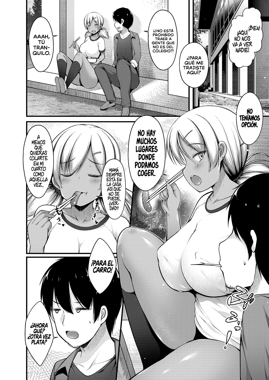 Taisougi no Kuro Gyaru JK na Imouto to Taiiku Souko de Papakatsu Shiteshimatta Hanashi | La historia de cómo me volví el sugar daddy de mi hermana menor en el almacén del gimnasio page 6 full