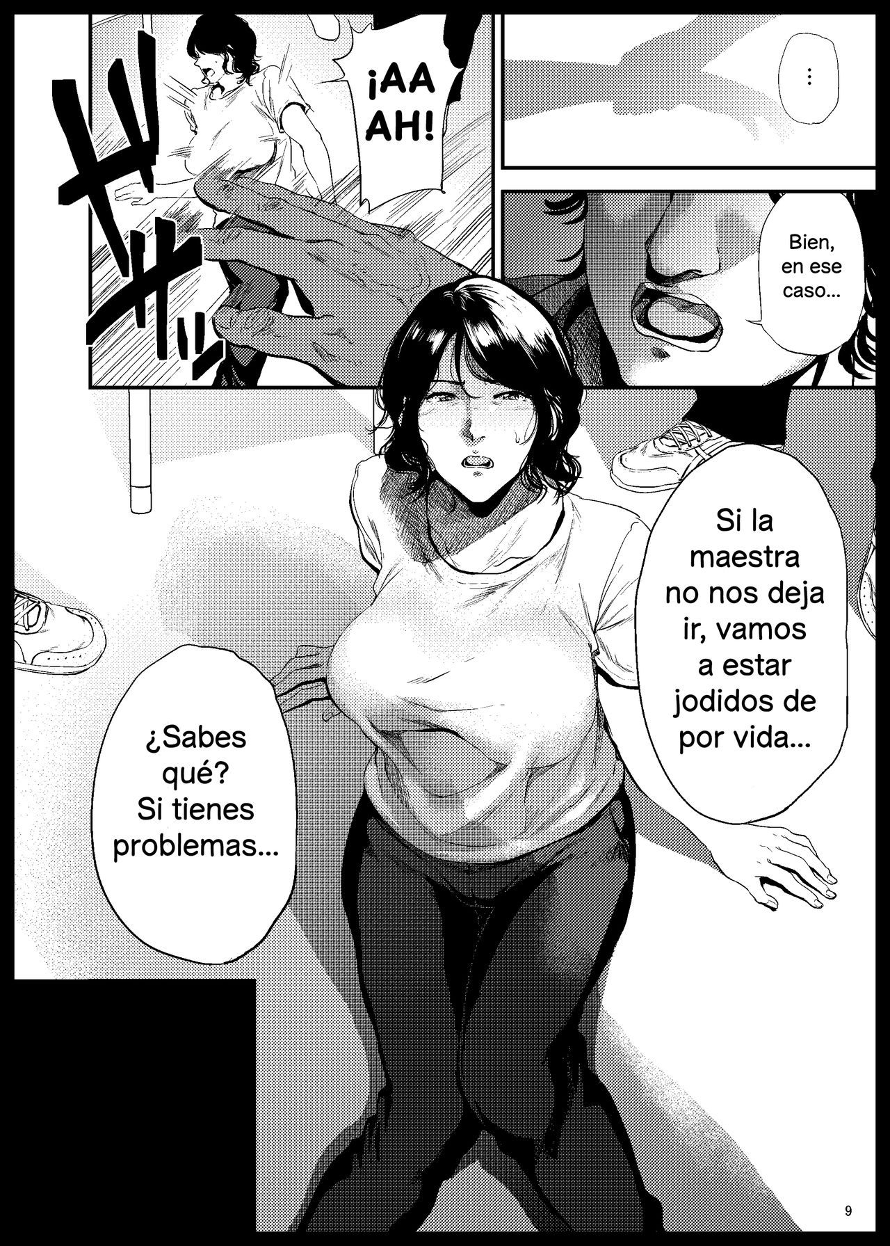 Sukoshi Ki no Tsuyoi Rika no Sensei ga Seito ni Moteasobareru H na Hon | Una profesora de ciencias de mente fuerte es objeto de burlas por parte de sus alumnos en un libro H page 9 full
