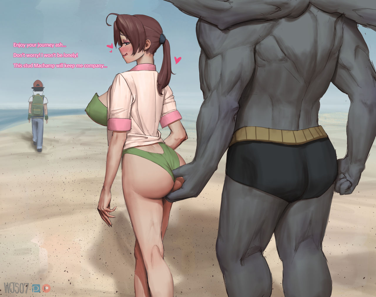 Delia Ketchum and Machamp page 1 full