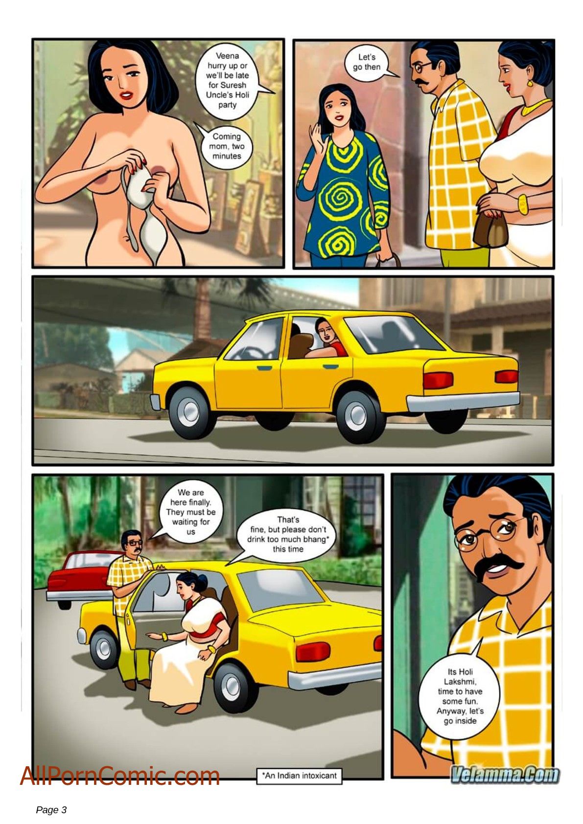 Cartoon Porn Holi - Velamma #8 - Page 3 - IMHentai