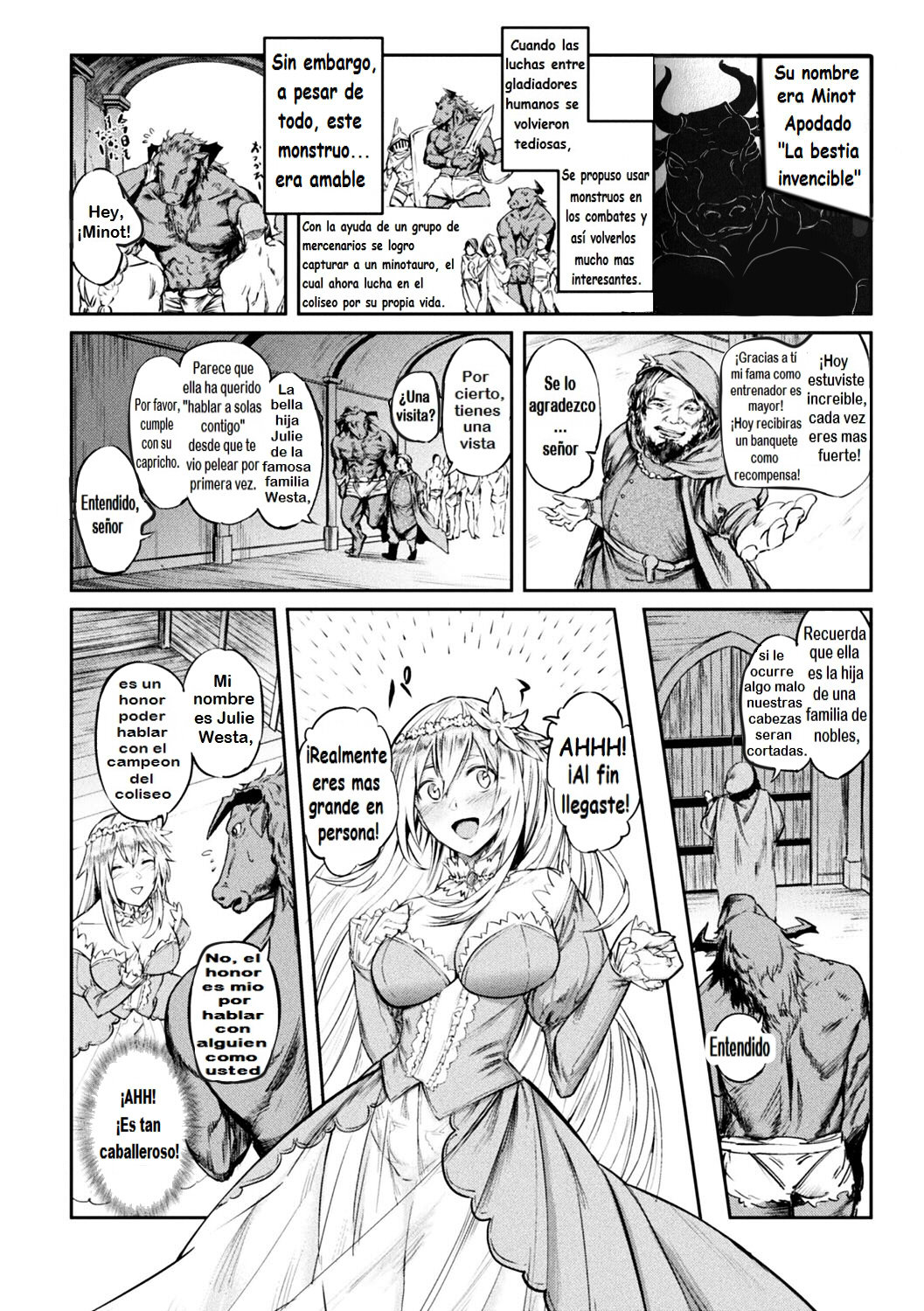 Tensei Shite Minotauros ni Natta Ojou-sama ni Semarareta ken page 2 full