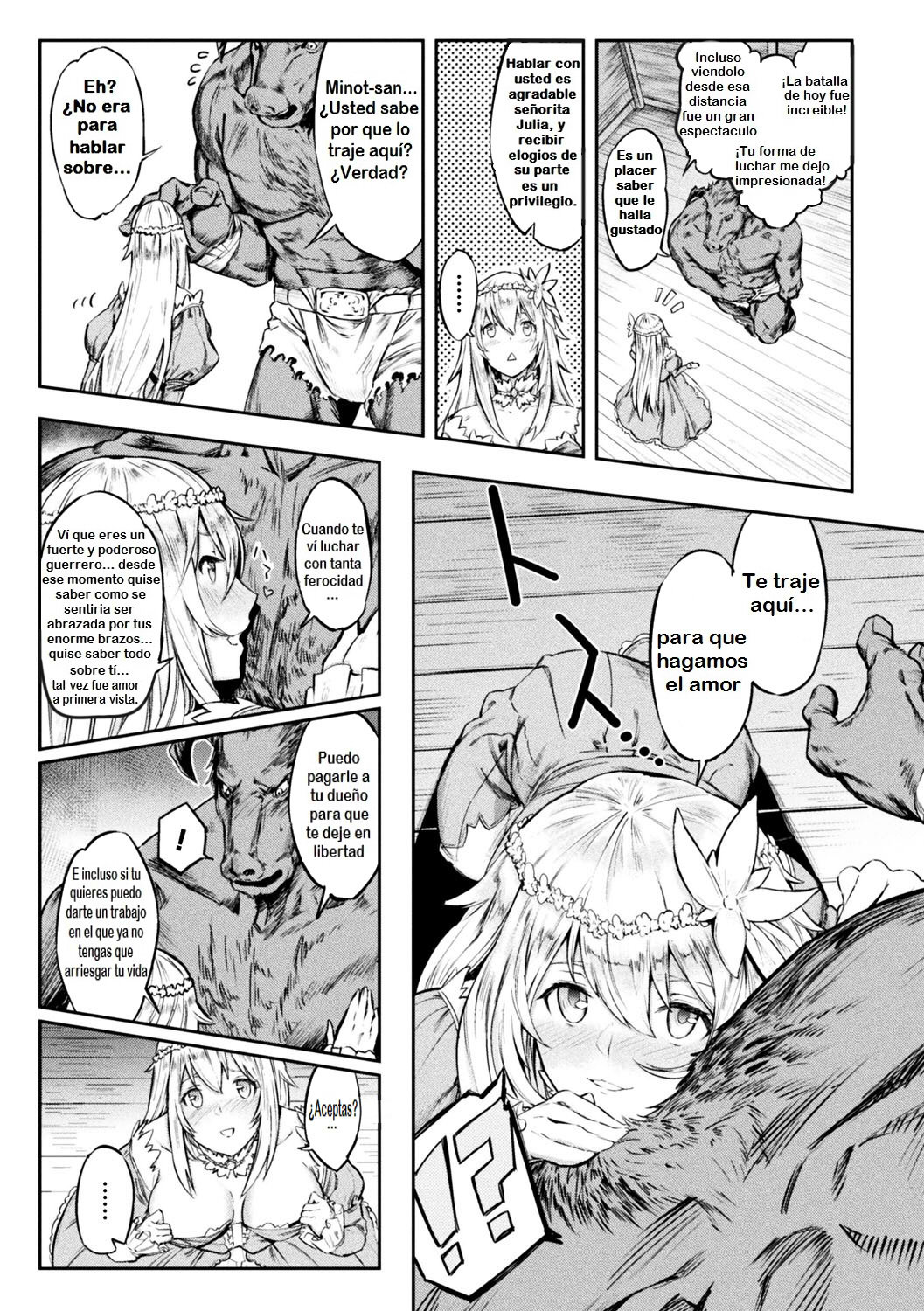 Tensei Shite Minotauros ni Natta Ojou-sama ni Semarareta ken page 3 full