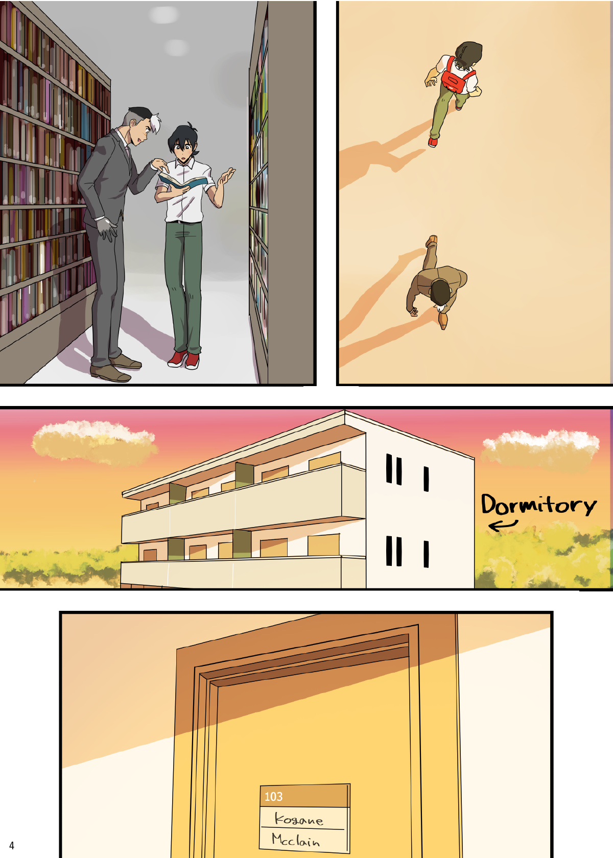 High School AU page 5 full