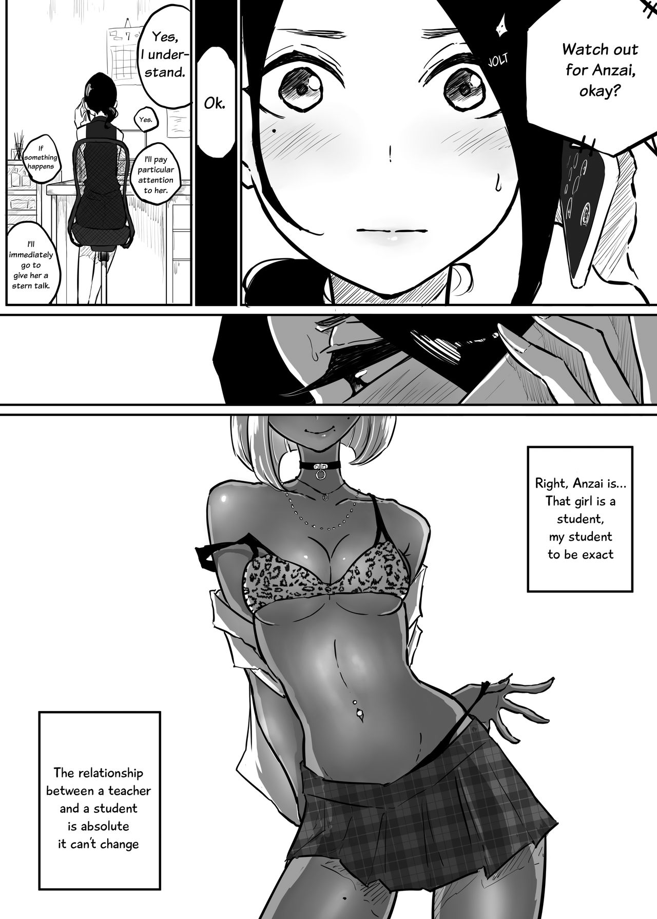 Sparta Sensei ga Oshiego no Bitch Gal ni Ecchi na Koto Sareru Hanashi 2 | The Story of a Strict Teacher Who Got Fucked by Her Gyaru Bitch Student  #2 page 10 full