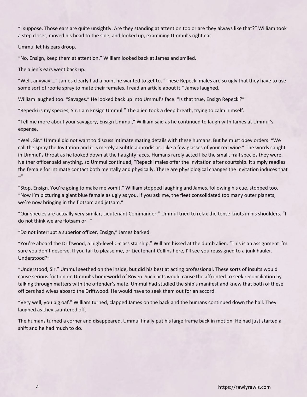 Never Insult a Repecki Chapter 1: Rawly Rawls Fiction page 4 full