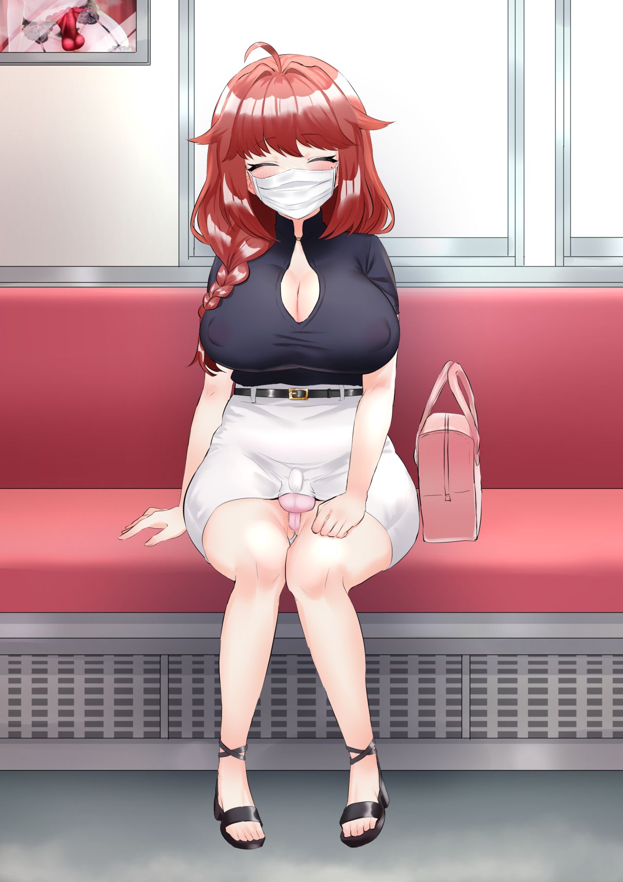 Futanari Onee-san to Iku Chinchin Densha de GO page 7 full