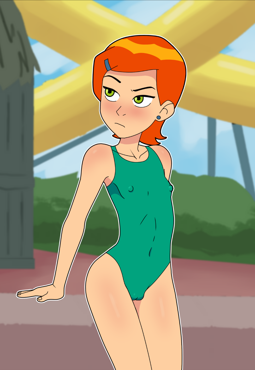 Gwen Bathing Suit Booty page 1 full