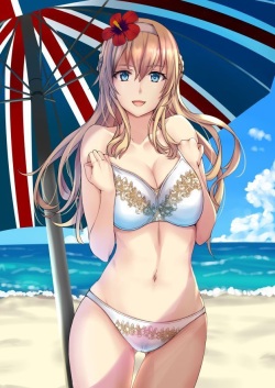 Warspite-sama to Beach!