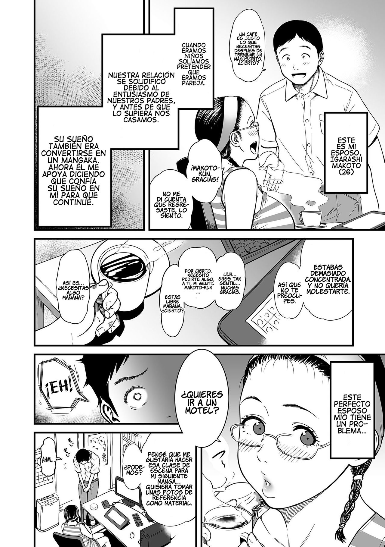 Onna Eromangaka ga Inran da nante Gensou ja nai? | ¿No es una Fantasía que las Erómangakas sean Pervertidas? Ch. 1-4  =P666HF= page 10 full