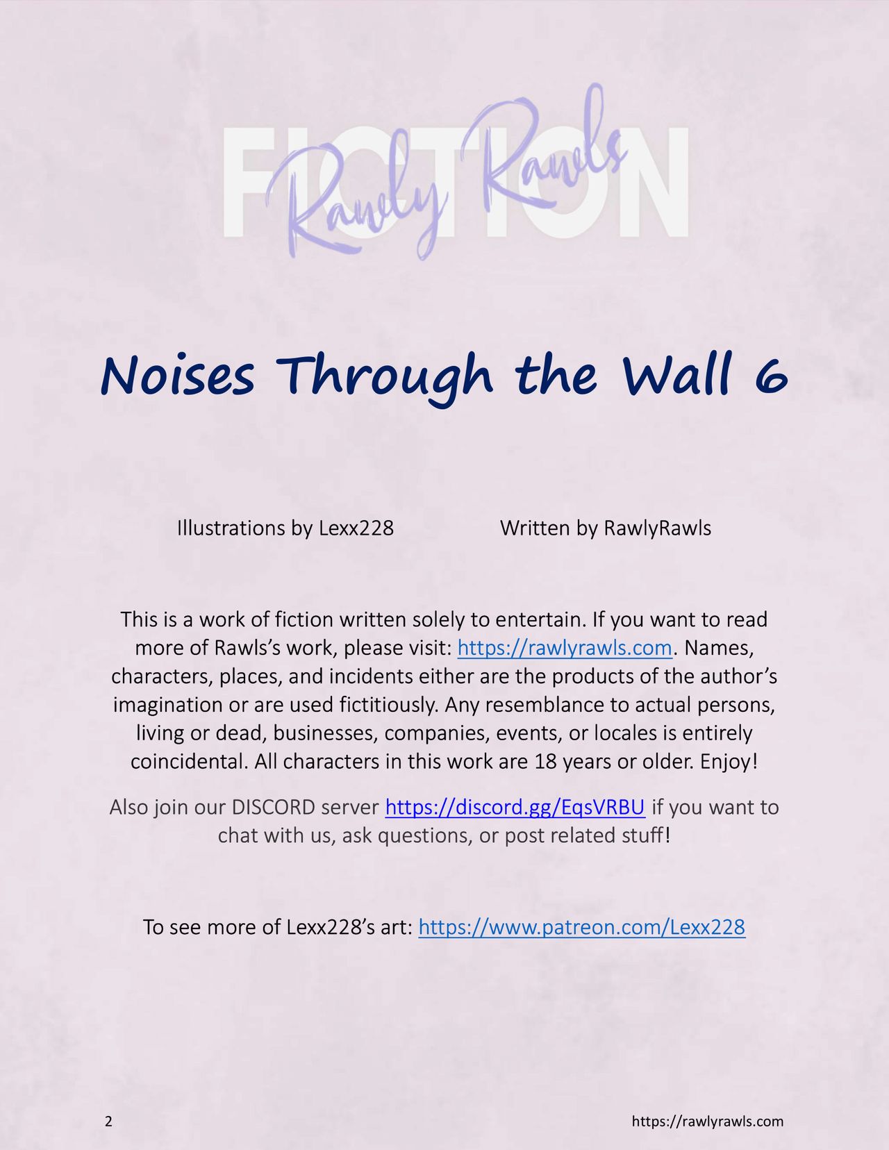 Noises Through the Wall Chapter 6: Rawly Rawls Fiction page 2 full