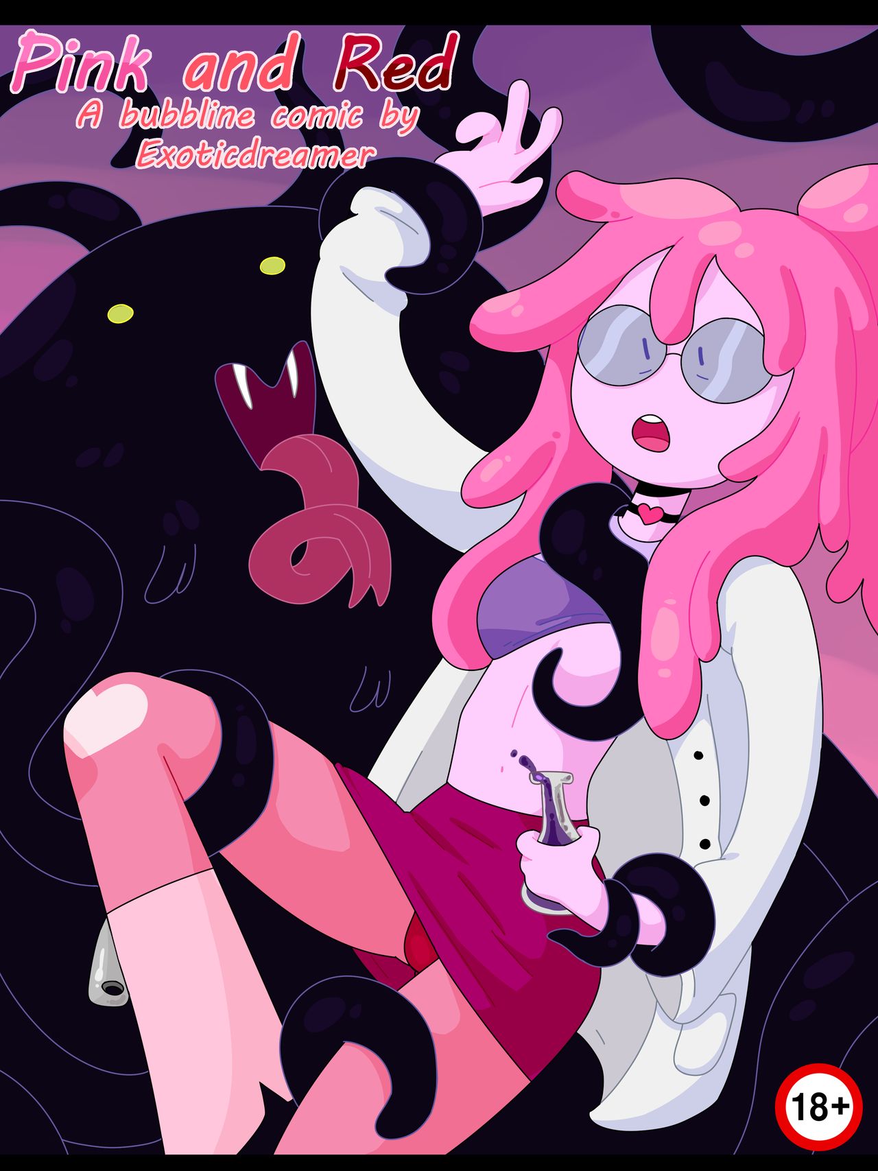 Pink and Red: Bubbline Comic page 1 full