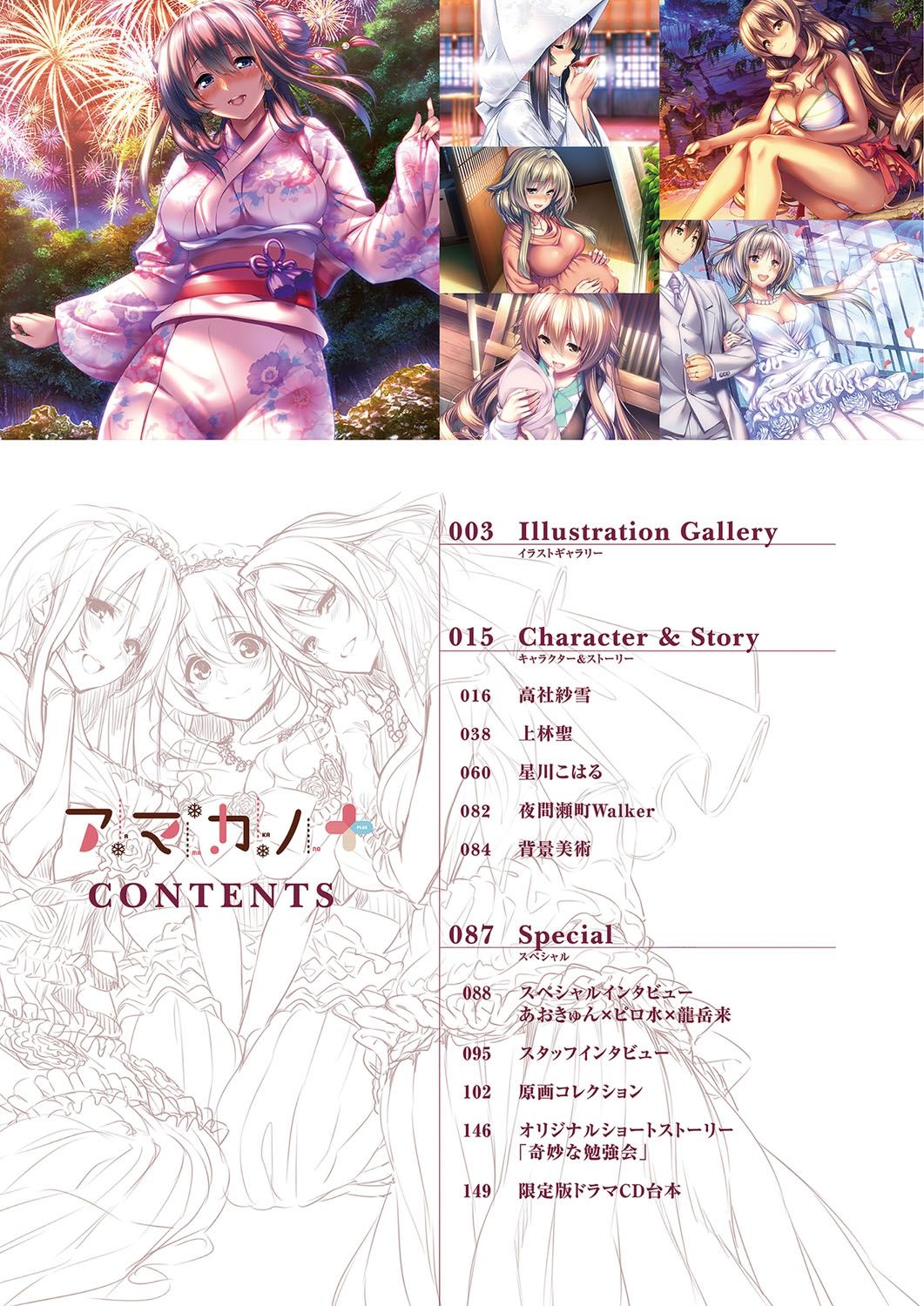 Amakano+ Visual Fan Book page 5 full