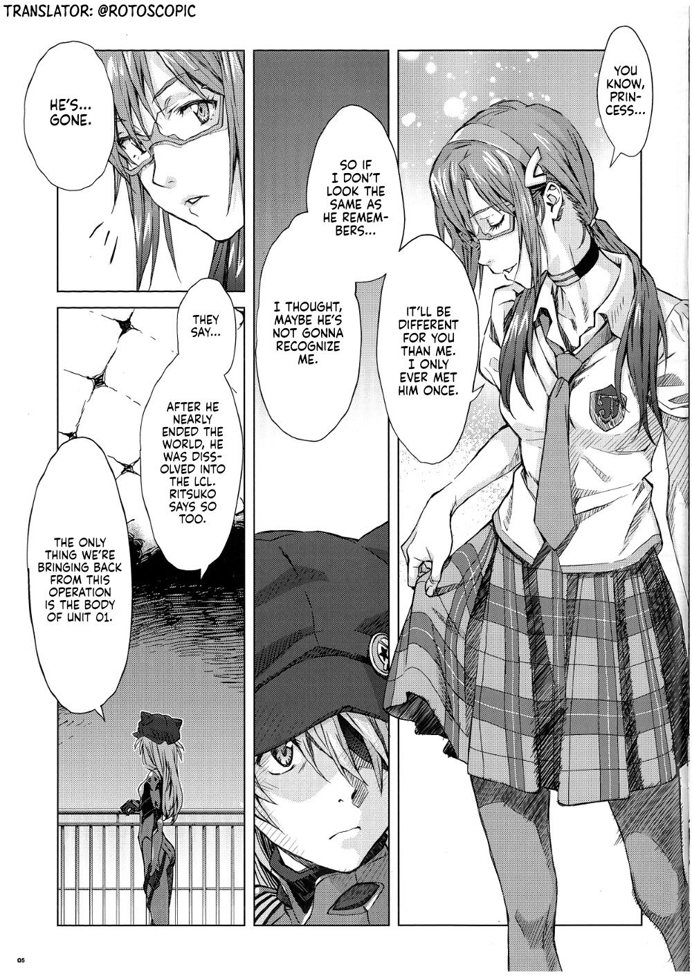 Evangelion 3.0  - Oneshot from theater booklet page 6 full
