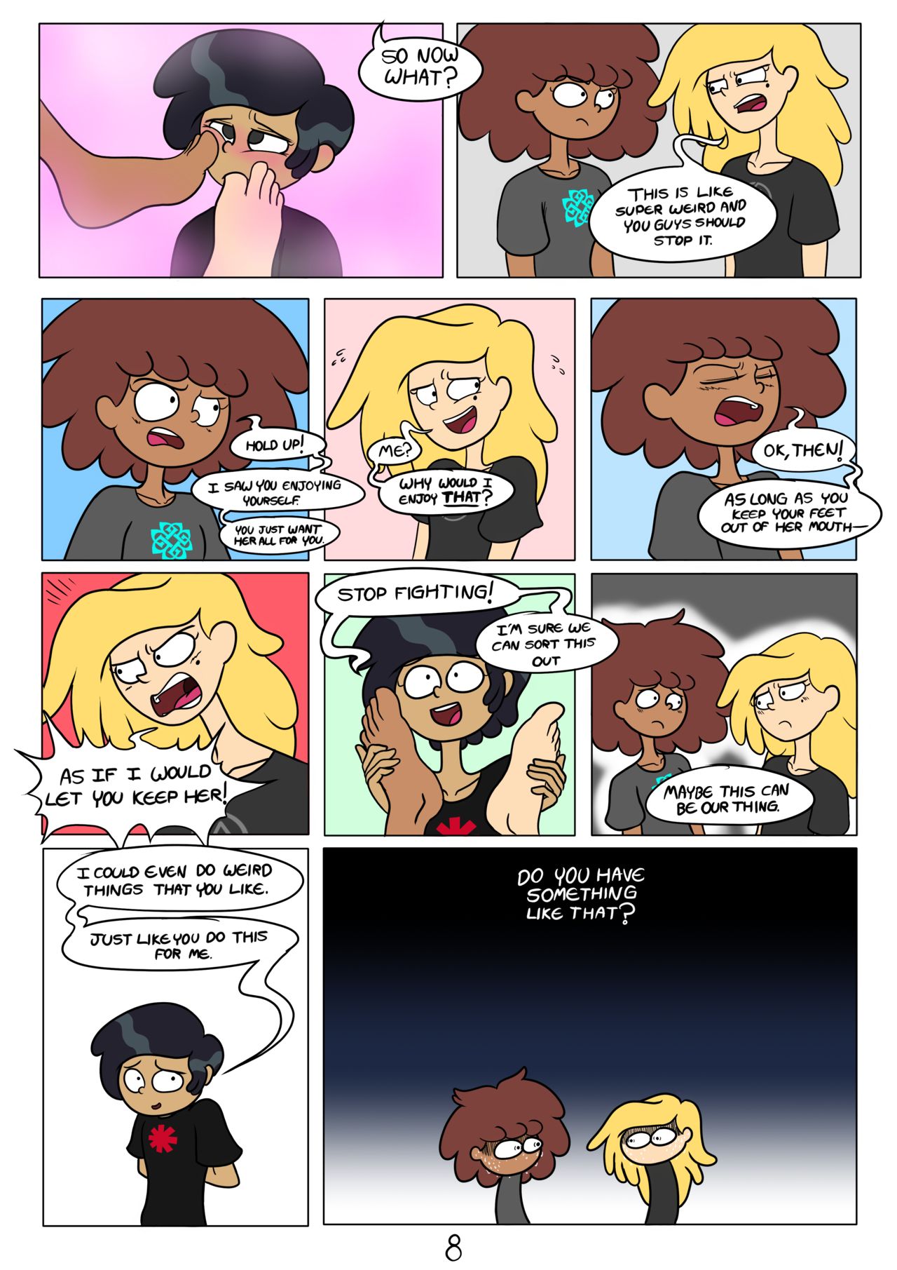 Amphibia /co/ Comic: Marcy Likes Feet page 8 full