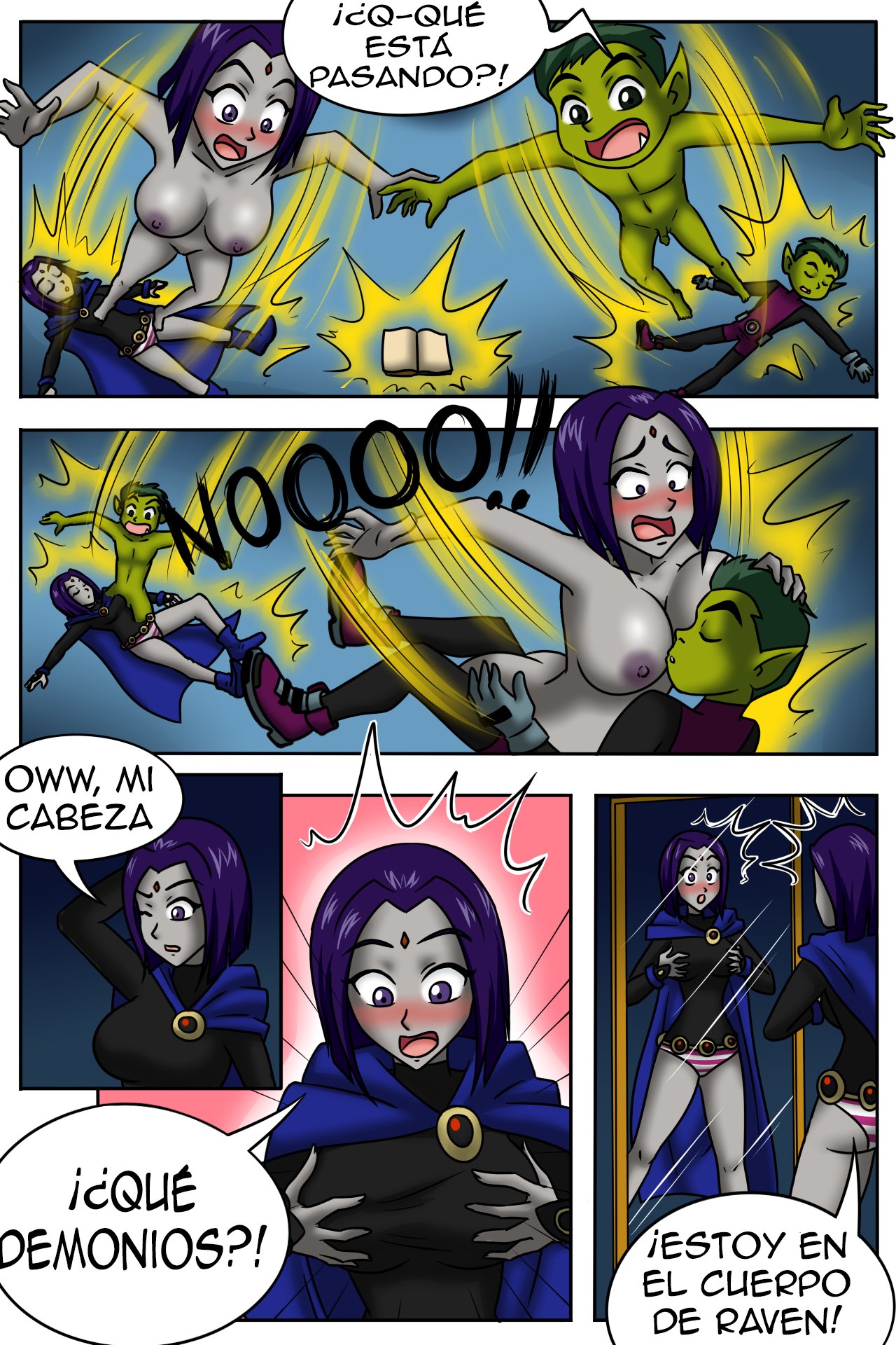 Beastboy & Raven swap bodies page 2 full