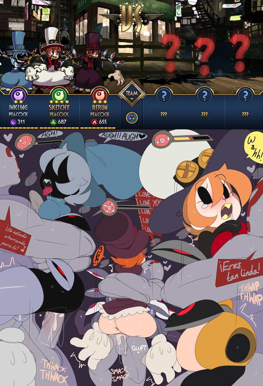 Skullgirls Captain_kirb Spanish page 6 full