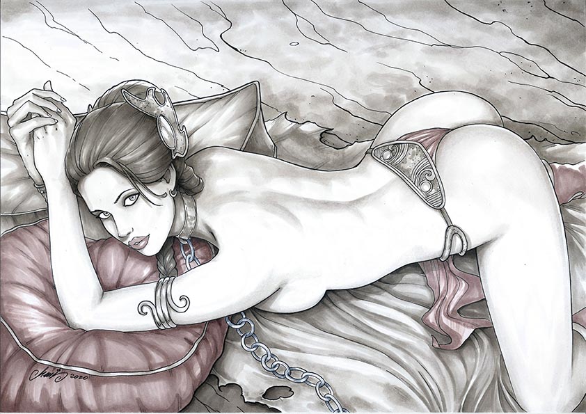 HM1art Slave Leia page 1 full