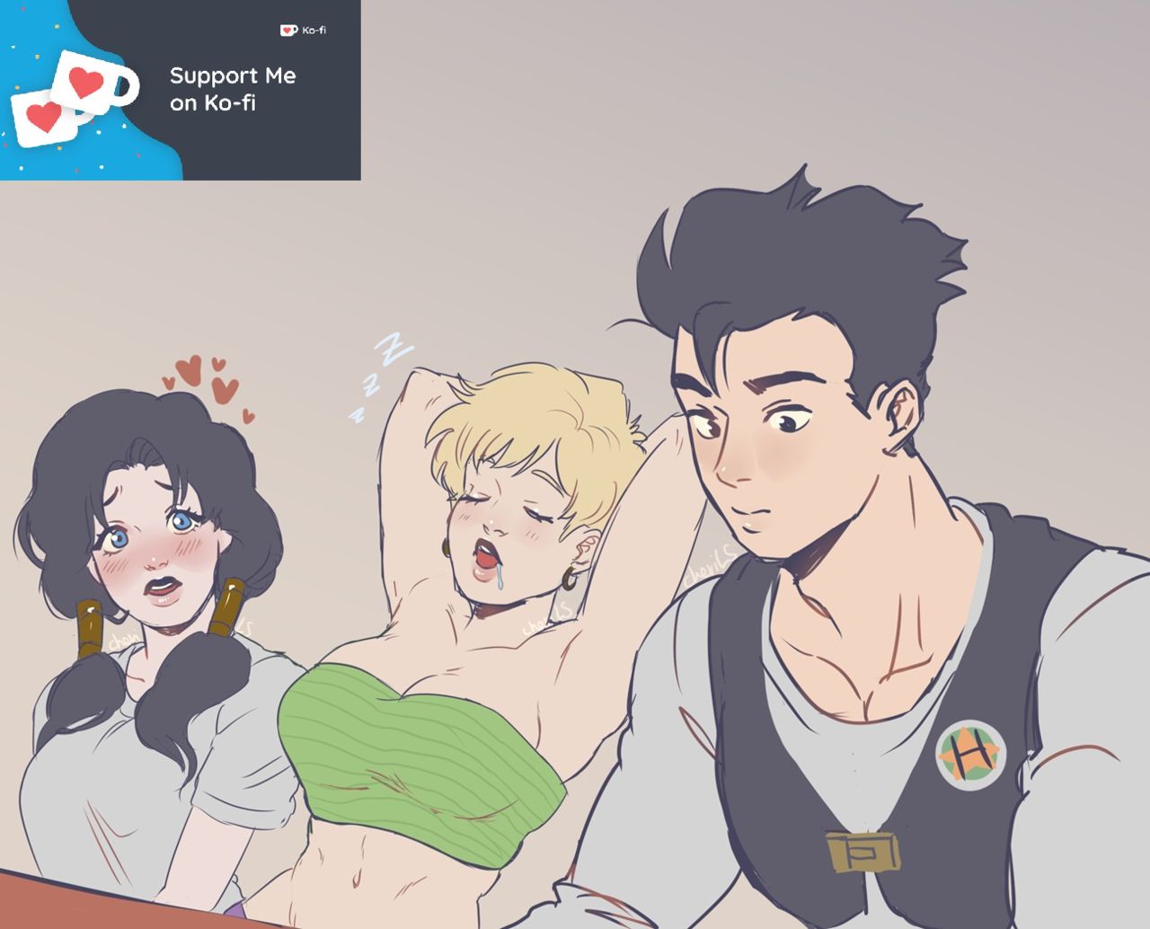 Erasa and Videl's Strip Game page 9 full