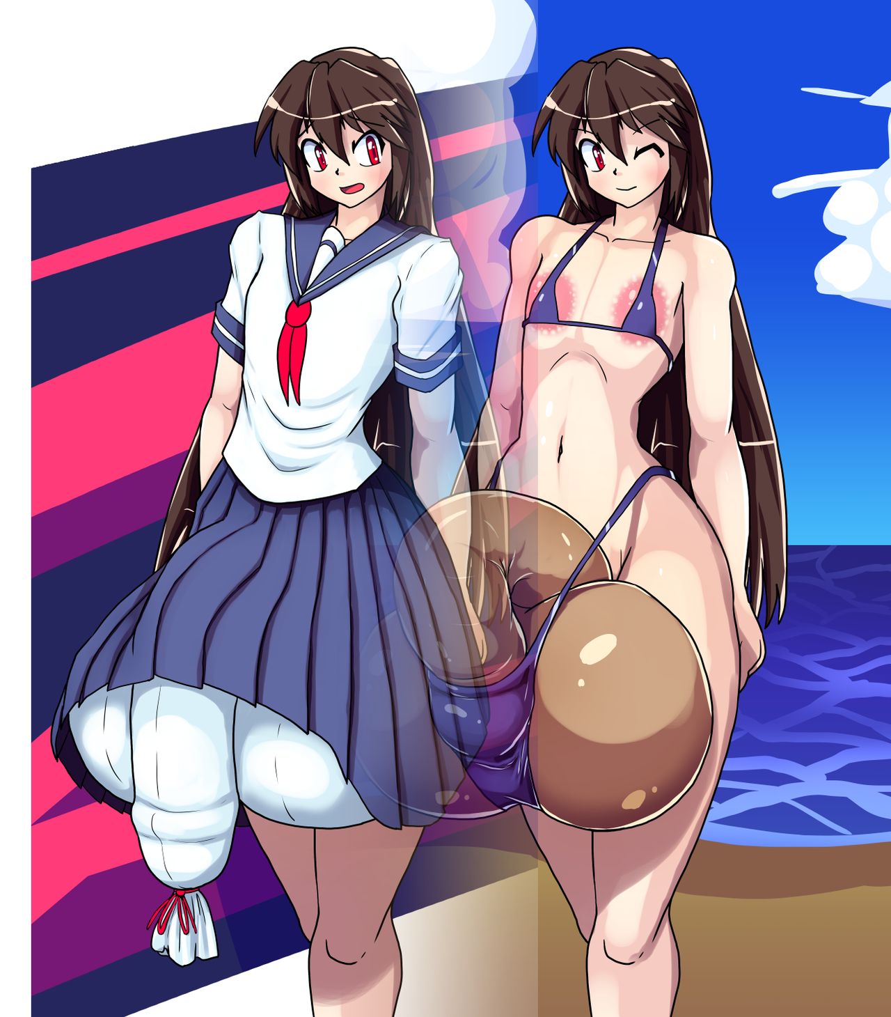 Bikinide wa Kyotama o Sasae Rarenai page 1 full