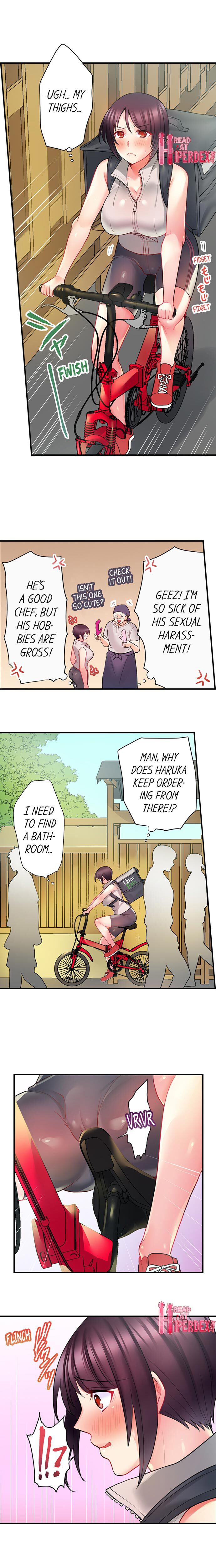 Bike Delivery Girl, Cumming To Your Door! | Jitensha Haitatsuin , Gaman Dekizu soto de Icchaimashita... page 7 full