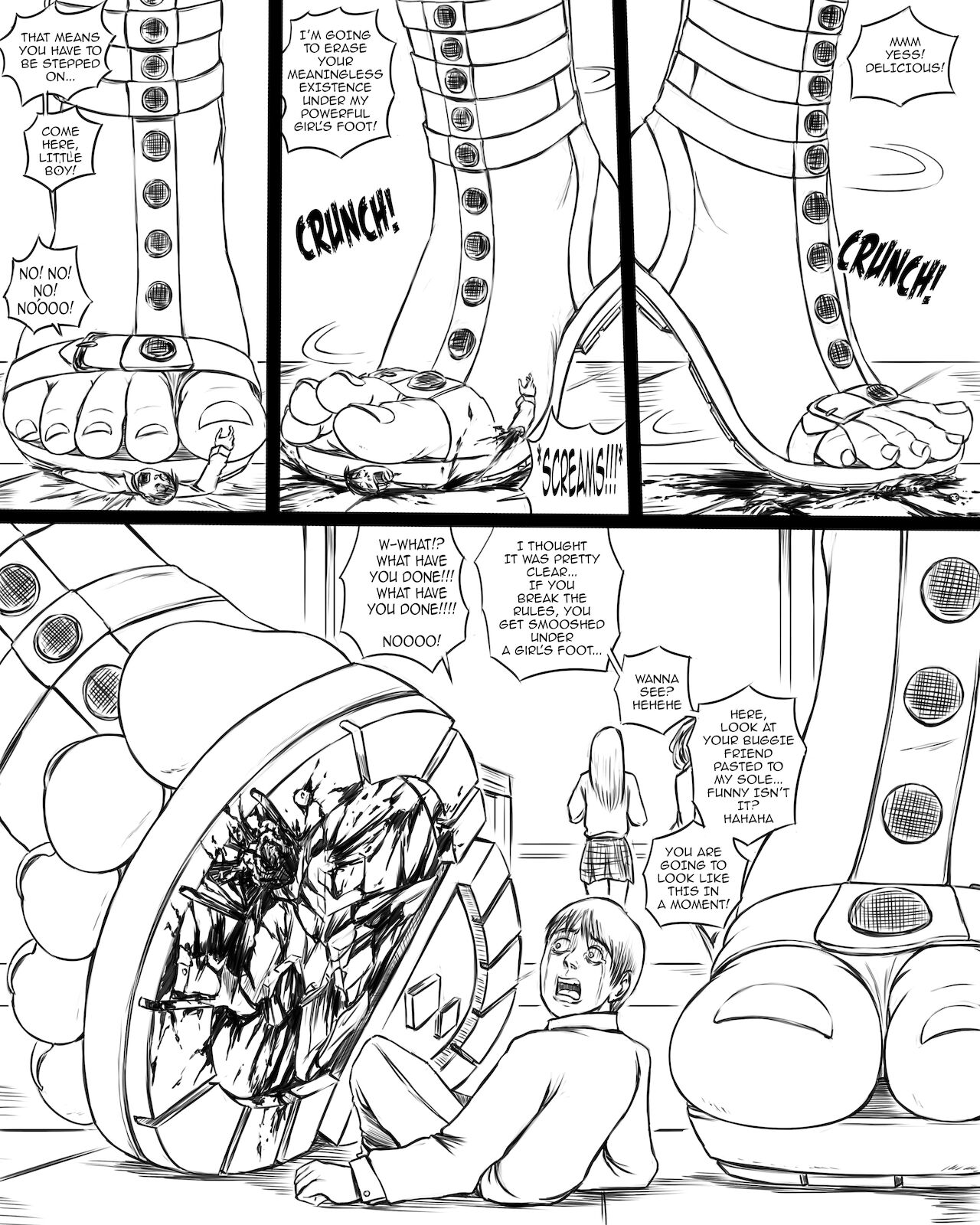 Giantess Boarding School - The Table page 4 full
