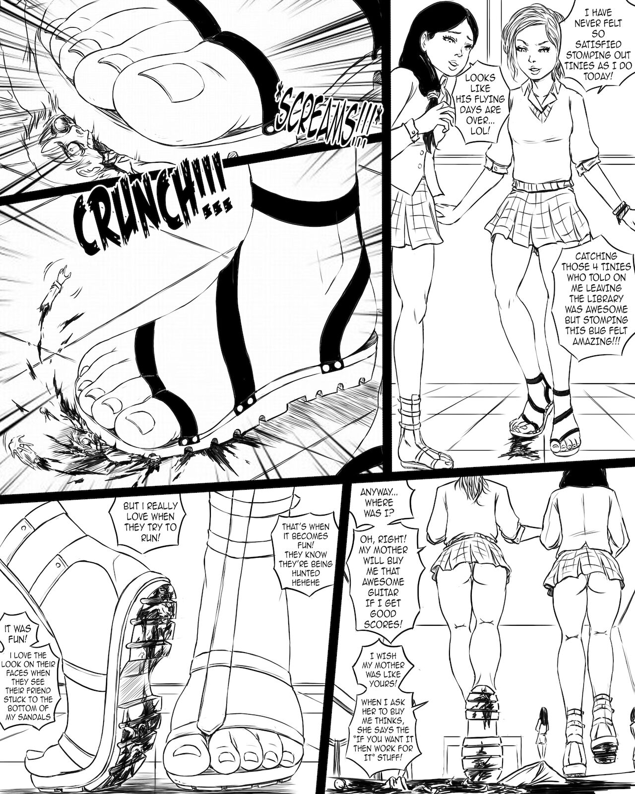 Giantess Boarding School - The Table page 8 full