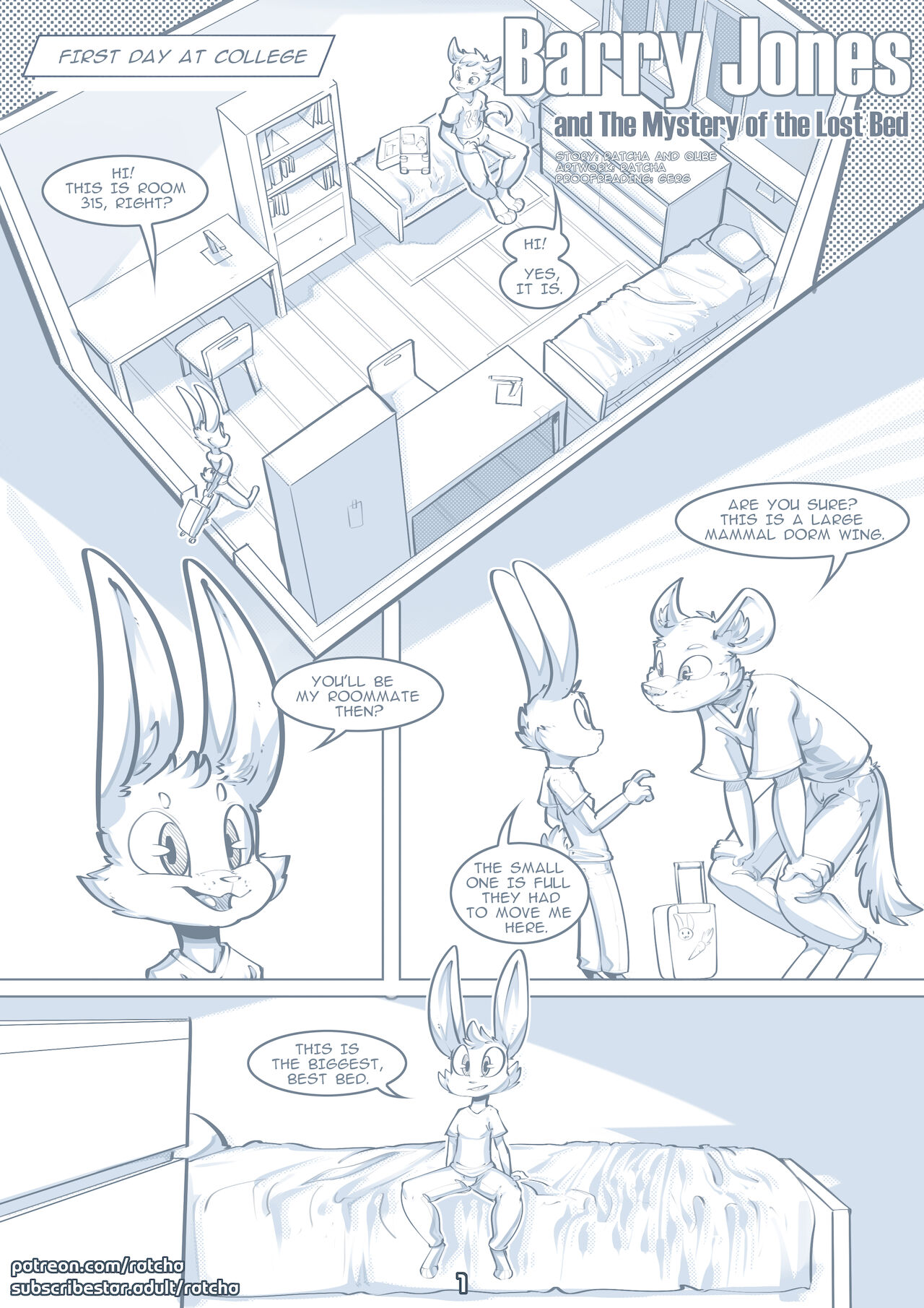 Barry Jones and The Mystery of the Lost Bed page 1 full