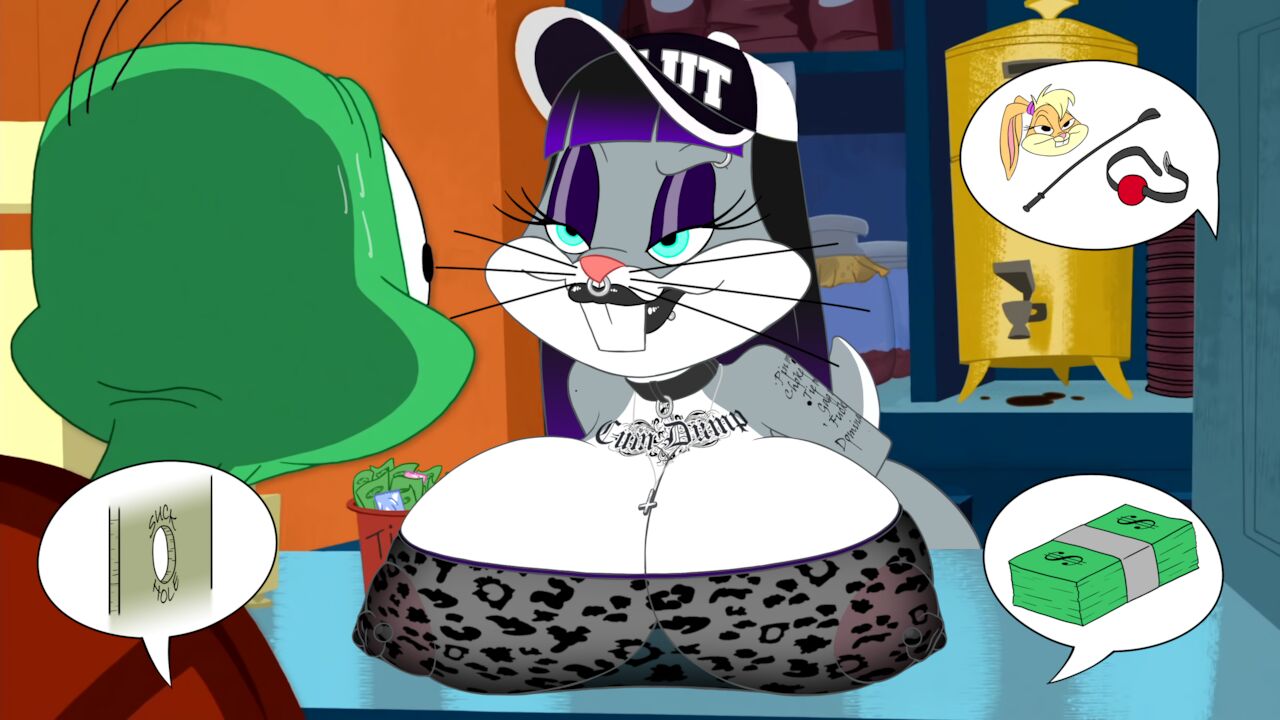 Goth Bimbo Bugs Bunny ARTIST monkeymanbond page 1 full
