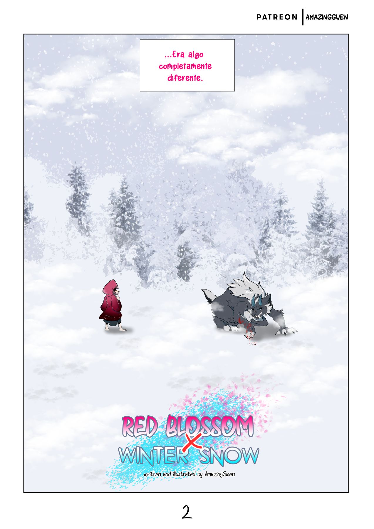 Red Blossom & Winter Snow | Flor Roja & Nieve Invernal page 3 full