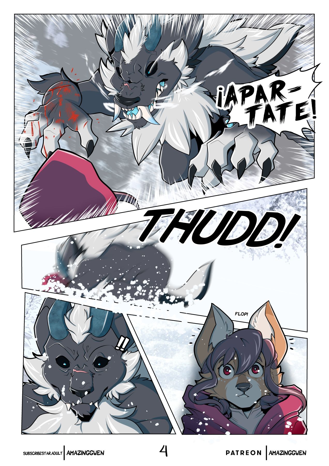 Red Blossom & Winter Snow | Flor Roja & Nieve Invernal page 5 full