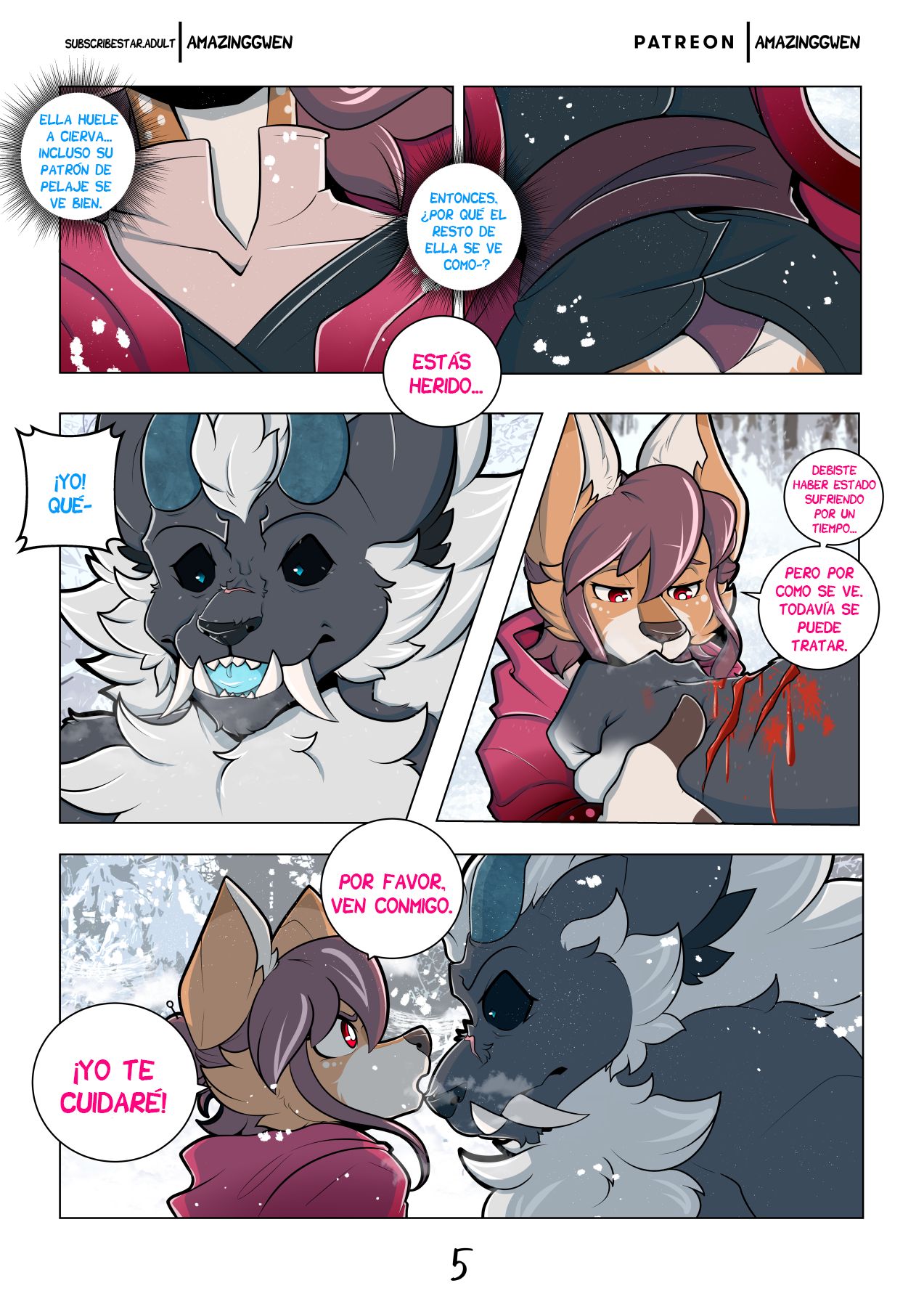 Red Blossom & Winter Snow | Flor Roja & Nieve Invernal page 6 full