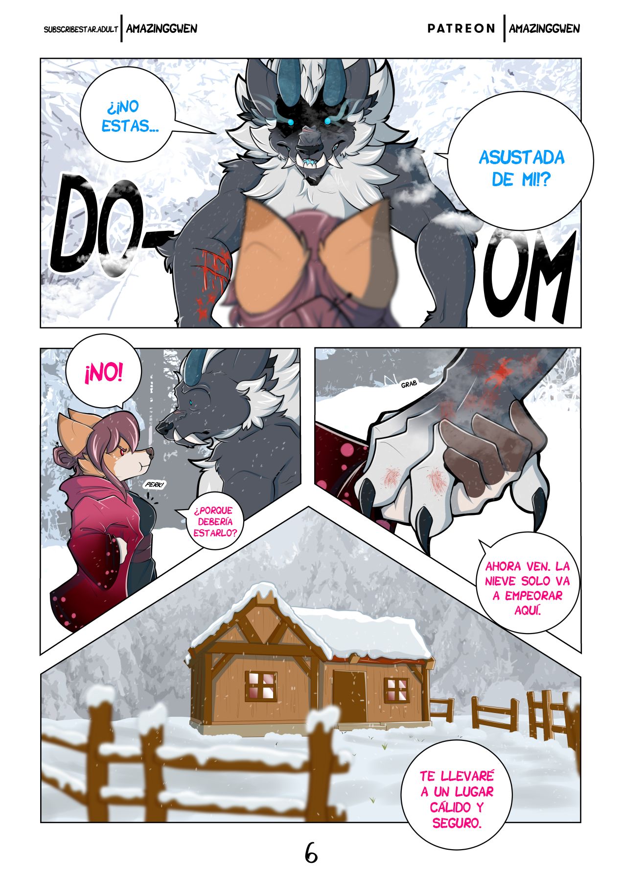 Red Blossom & Winter Snow | Flor Roja & Nieve Invernal page 7 full