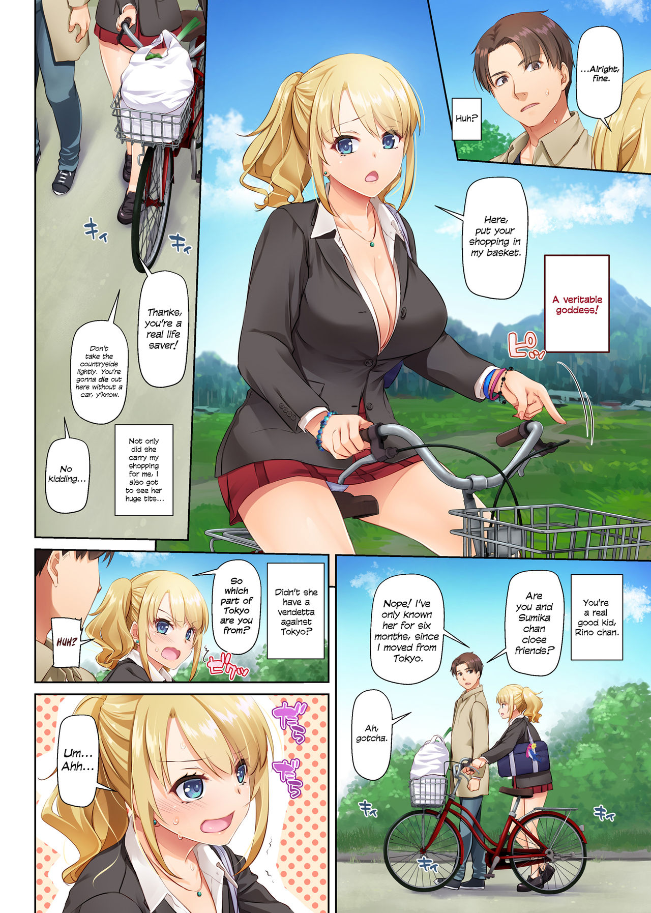 Inaka no Deaikei Gal wa Kyonyuu Shojo!? | Dating App Country Girls are Virgins with Huge Tits!? DLO-15 page 10 full