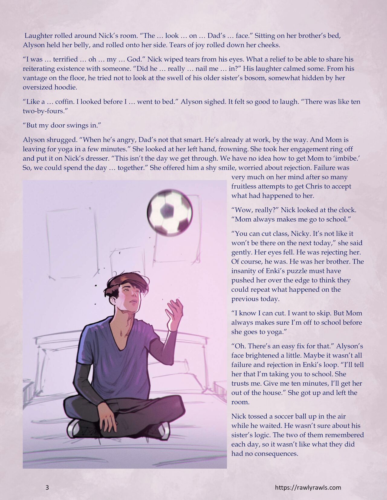 Enki's Puzzle Chapter 8: Rawly Rawls Fiction page 3 full