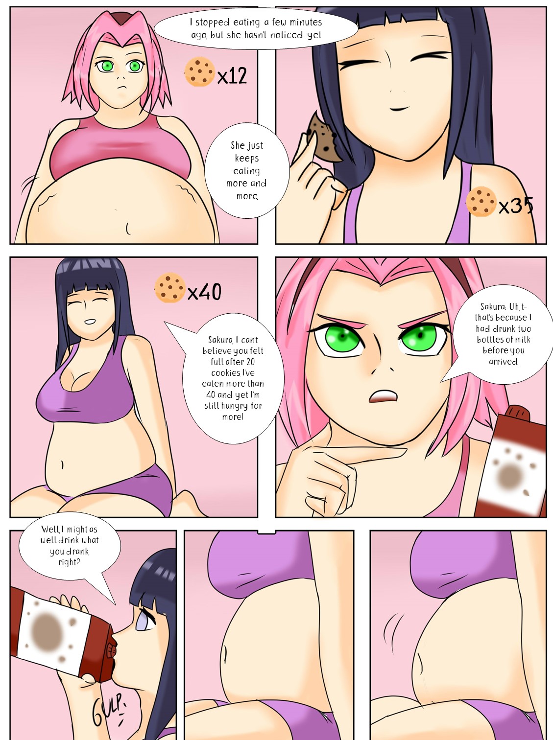 Sakura and Hinata weight gain page 9 full