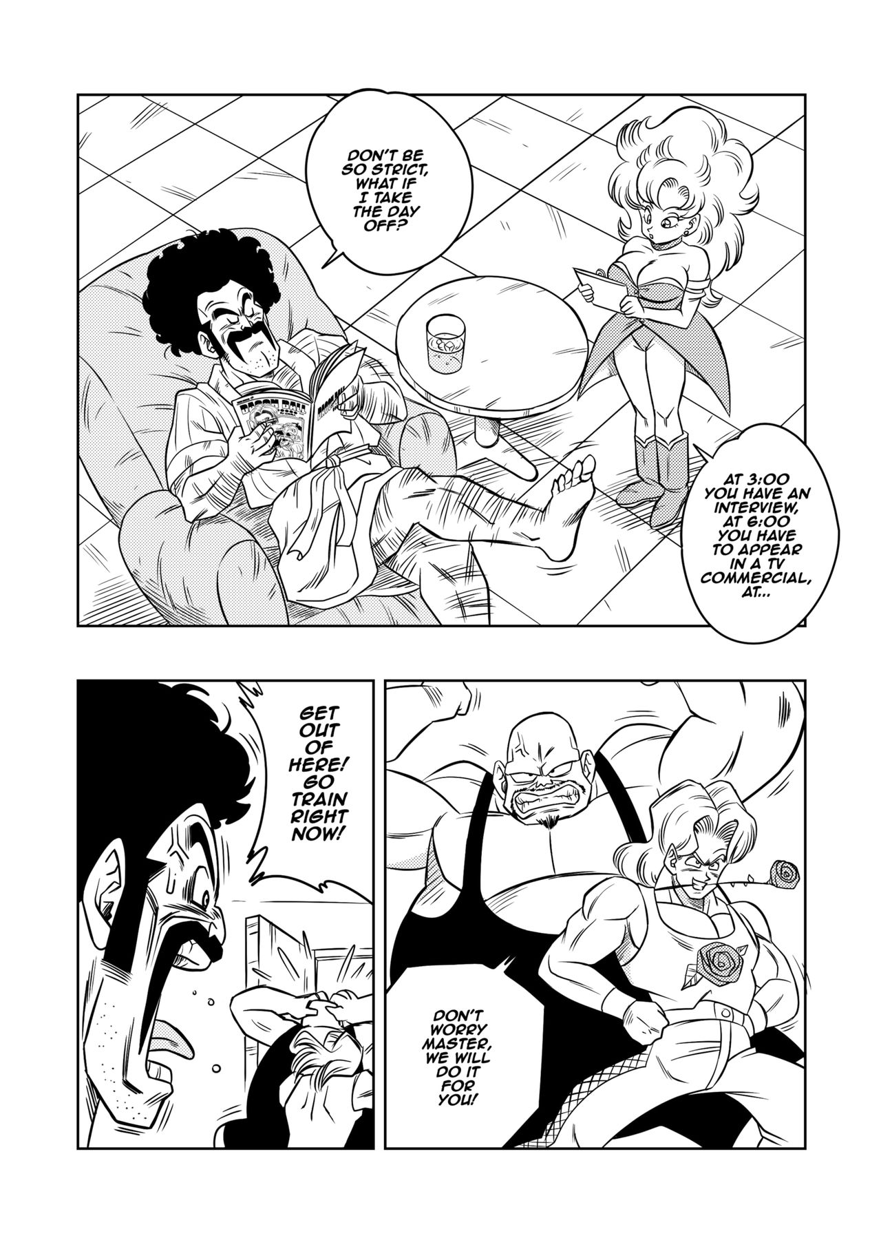 Mister Satan no Himitsu no Training | Mr. Satan's Secret Training page 3 full