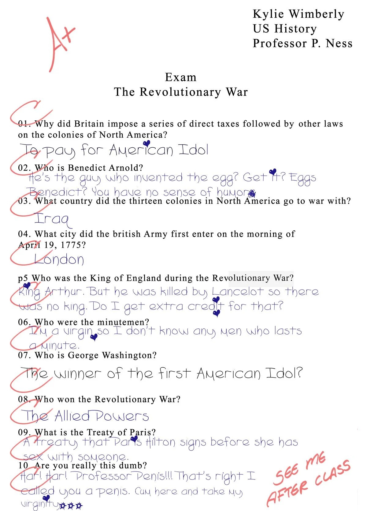 Give Me An A+  - 1 - english page 7 full