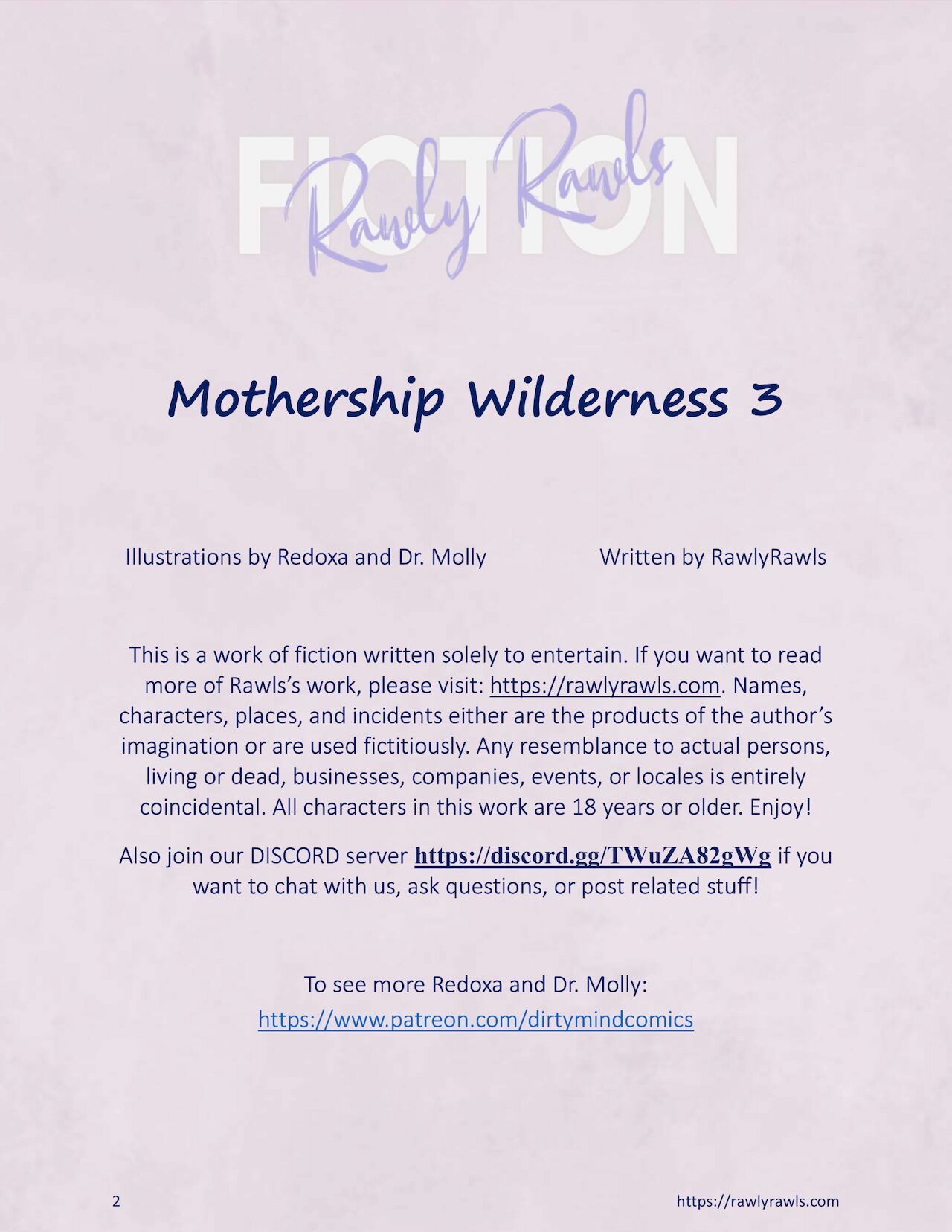 Mothership Wilderness Chapter 3: Rawly Rawls Fiction page 2 full