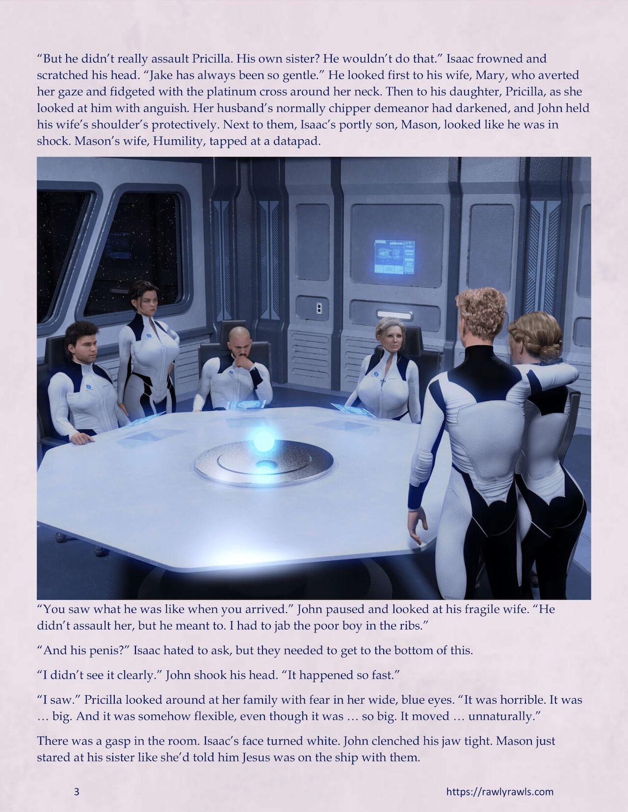 Mothership Wilderness Chapter 3: Rawly Rawls Fiction page 3 full