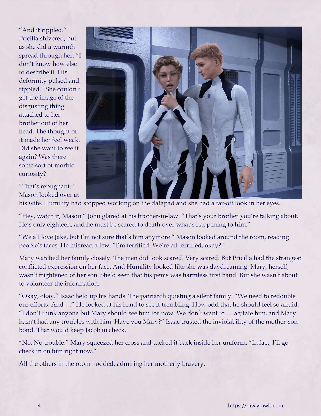 Mothership Wilderness Chapter 3: Rawly Rawls Fiction page 4 full
