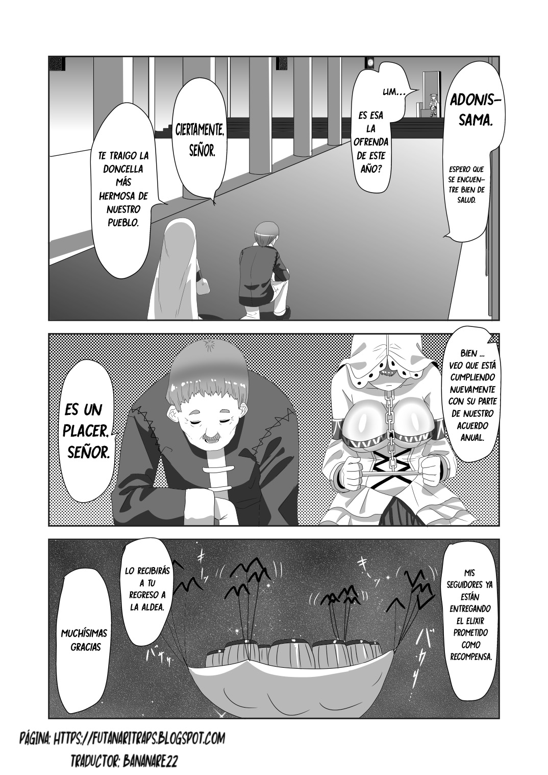 Shota Kyuuketsuki to Ikenie no Futanari Ookamihime Vampire Shota and Sacrificial Futanari She-Werewolf  ESP page 5 full