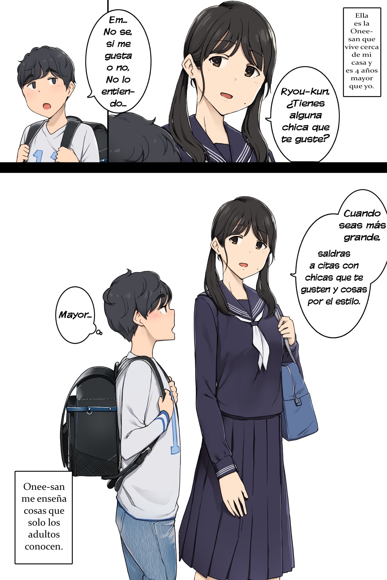 Toshishita no Boku ni Otona na Koto o Oshiete kureru Osananajimi ni Onee-san page 1 full