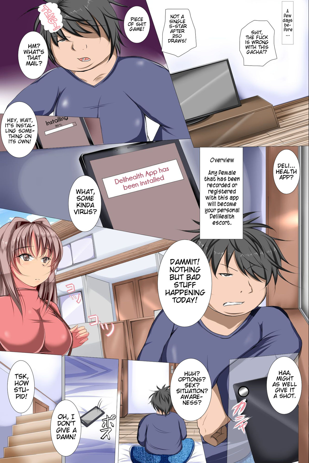 Saikyou DeliHealth Sennou Appli - Mukatsuku Gishiami mo Eroi Hitozuma mo Ninki Idol mo Zenin Ore Senyou no DeliHealth Onaho page 6 full